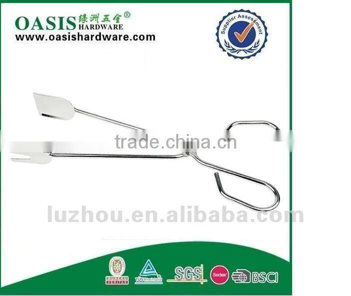 OASIS Food tong with stainless steel or iron with chrome plate