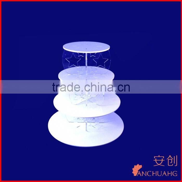 pop 3 tiers acrylic cupcake/buffet food display case