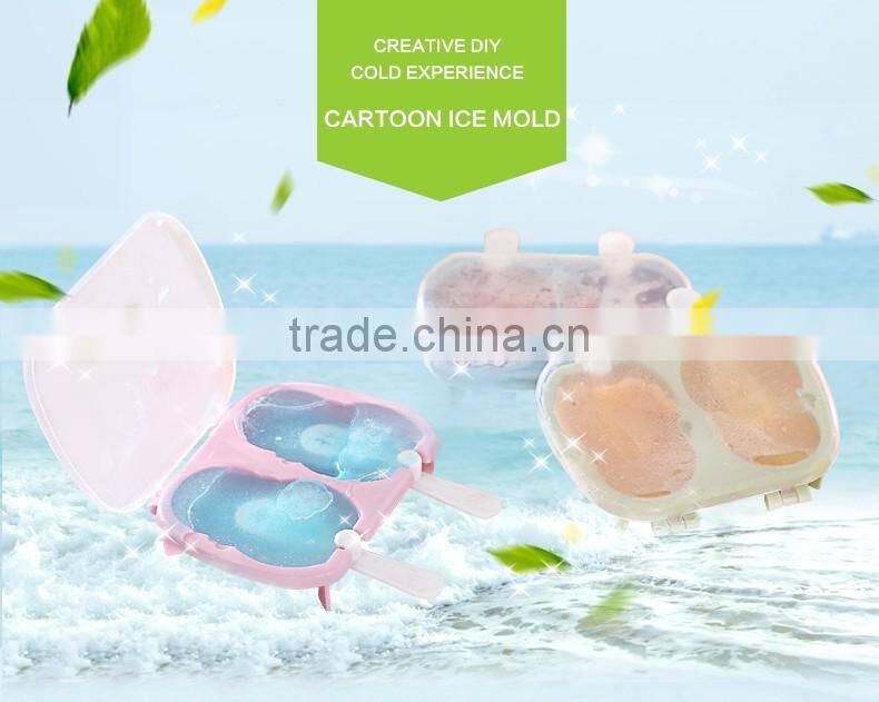 Homemade plastic ice cream mold / set of 2 ice cube mold