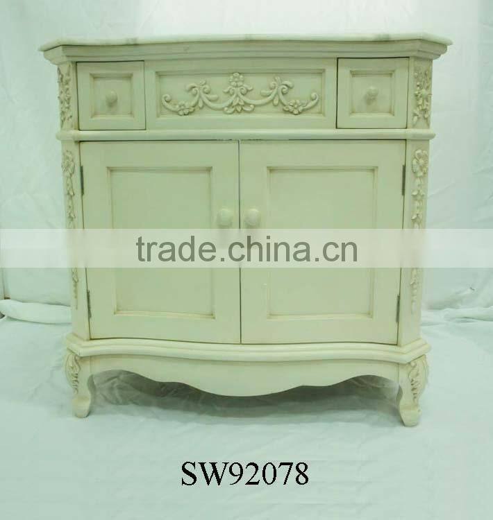 white wooden cabinet