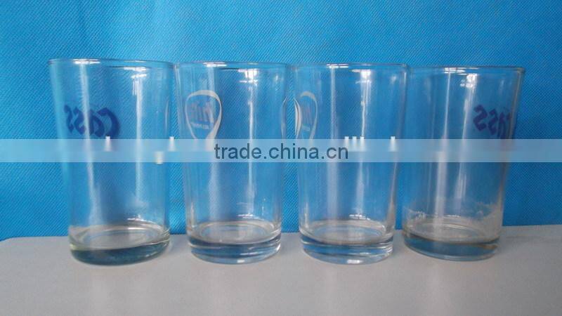 220ml 7oz cheapest beer glass cup with silk screen printing