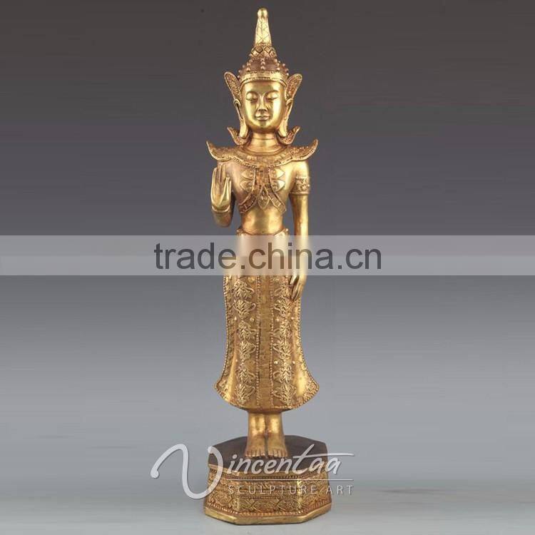 High Quality outdoor garden decor bronze female buddha statue