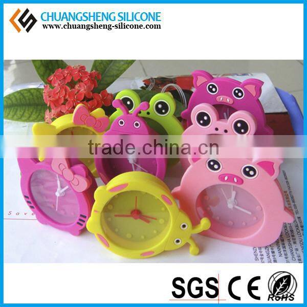 Candy color kids favourite silicone alarm clock