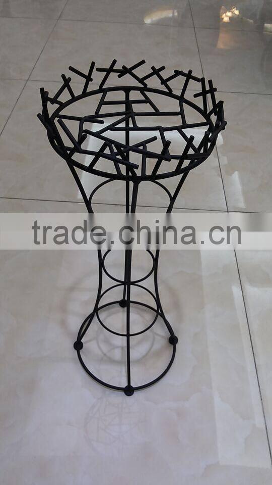 2016 New Design Wholesale Metal Material Metal wire wedding flower stand decoration
