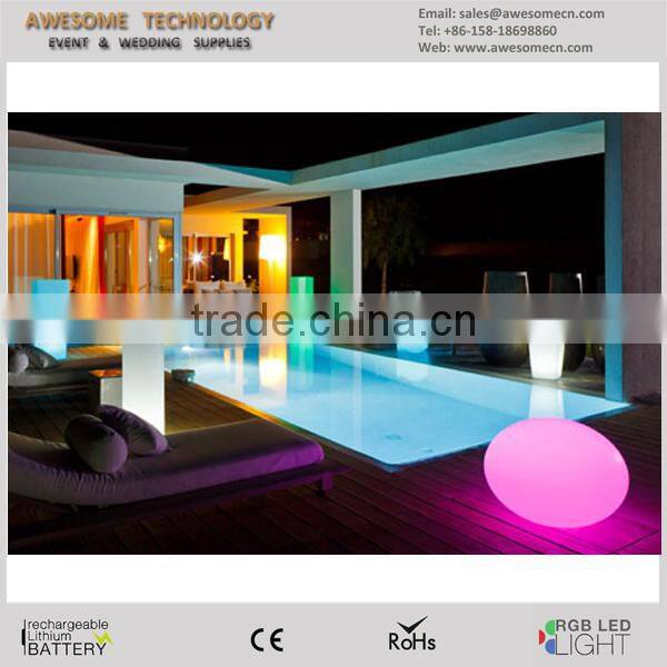 waterproof color changing LED illuminated oval lamp / led christmas decoration