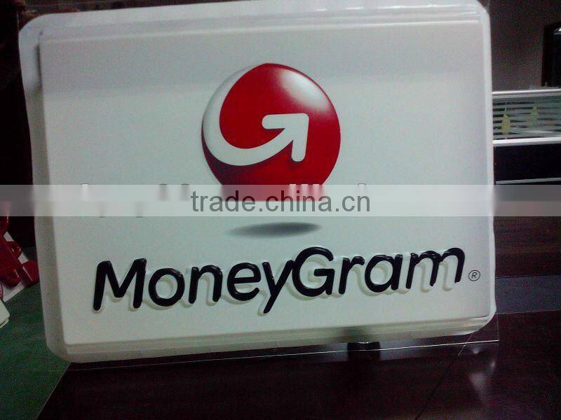 PMMA vacuum forming advertising signs of plastic