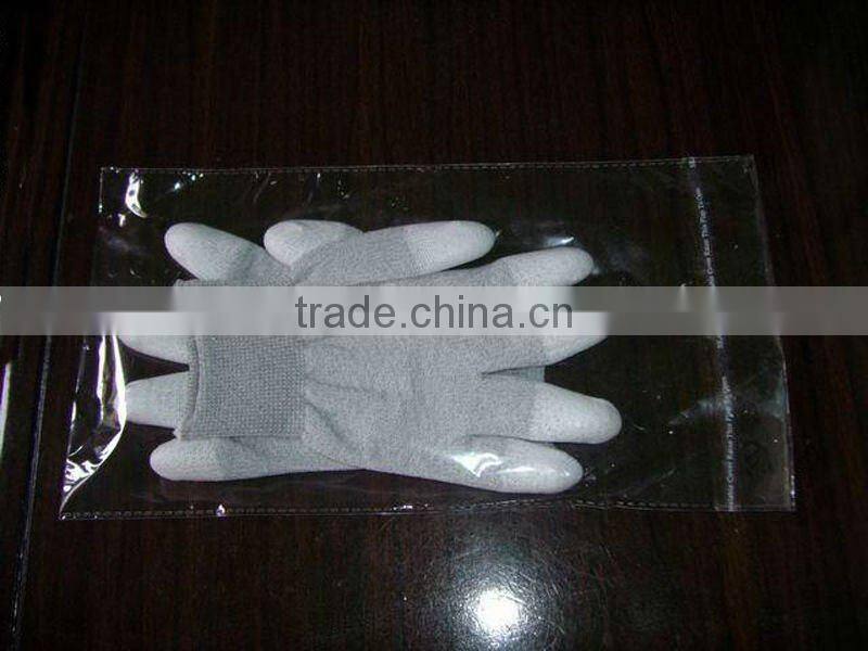 Antistatic top fit glove for cleanroom use