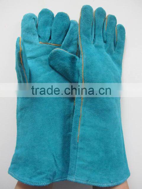 DDSAFETY 2017 Green Cow Split Welding Gloves