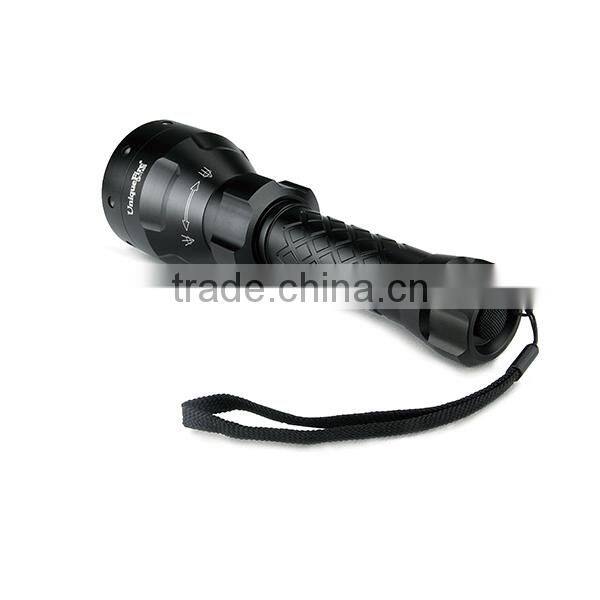 uniquefire t67 ir 850nm zoom flashlight torch with gun mount