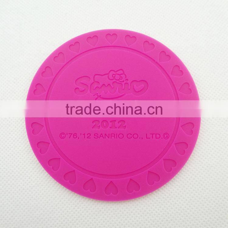 KT shaped silicone cup pad | cup coaster