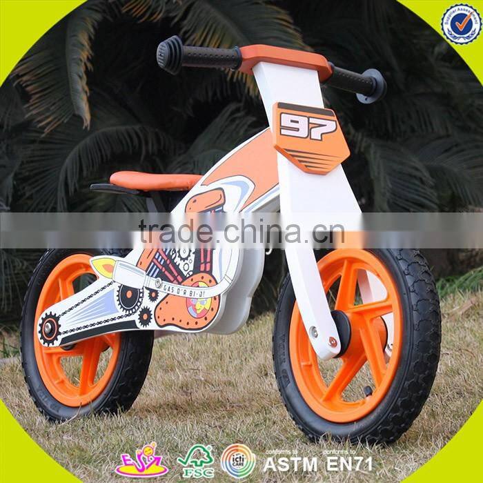2017 hot sale kids wooden bike,popular wooden balance bike,new fashion kids bike W16C157