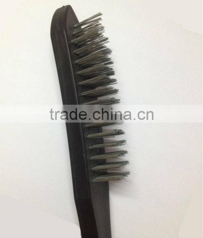 Cheap price Steel wire brush with plastic handle