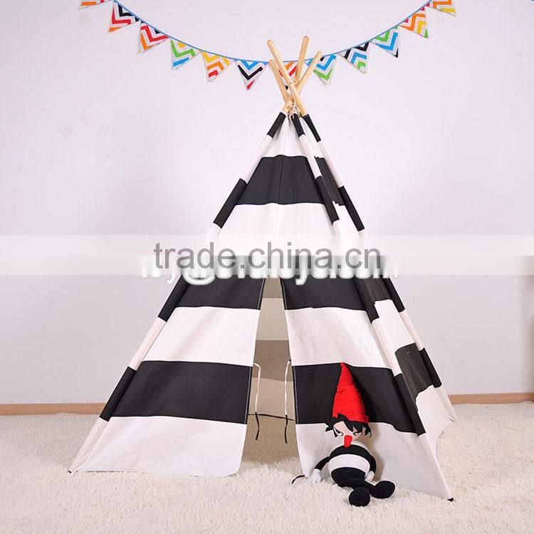 Indoor large playhouse toddler play tent most popular Indian toy teepee toddler play tent W08L011
