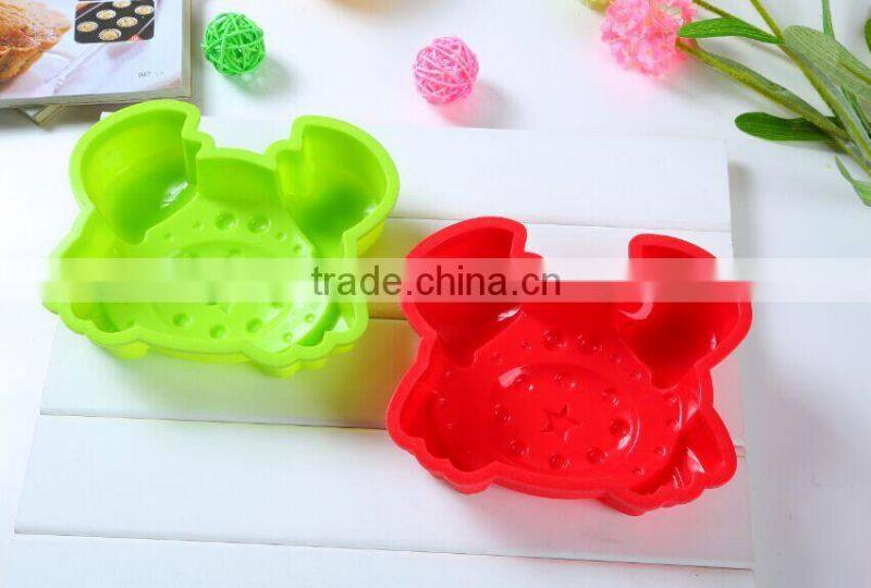 New Design Crab Shape Silicone Cake Baking Pan Mold, baking supplies for cake decoration,baking mold