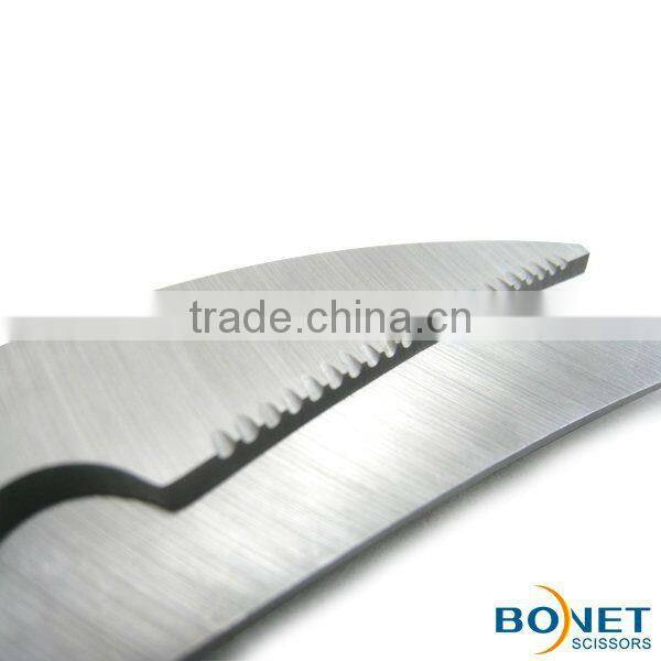 S53015 FDA qualified 6-3/8" professional stainless steel blade kitchen scissors
