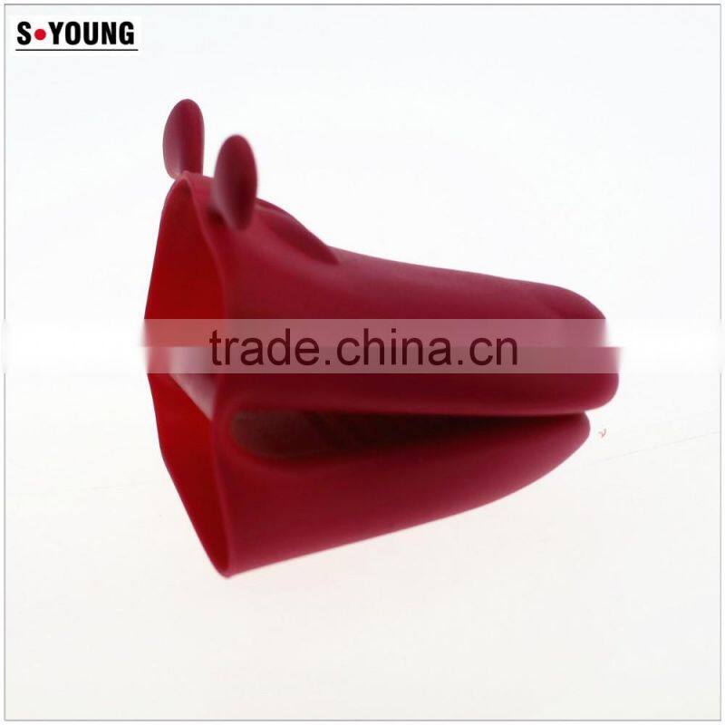 10106 dog head shape Silicone Heat Resistant Grilling BBQ Gloves for Cooking, Baking