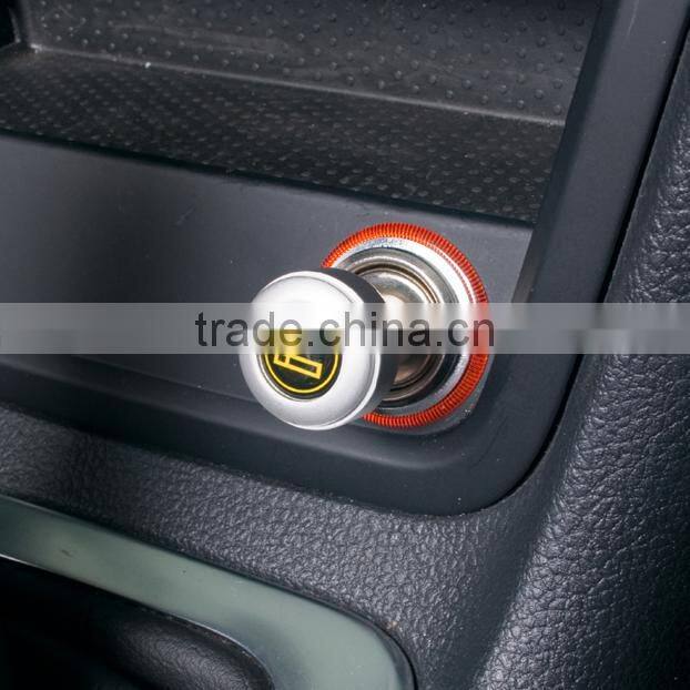 Red and White Color Universal Metal Plastic DC 12V Car Cigarette Lighter Plug