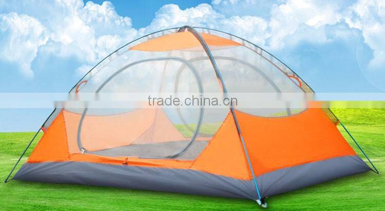 outdoor camping double layer 2 person water proof 4 seasons hiking tent
