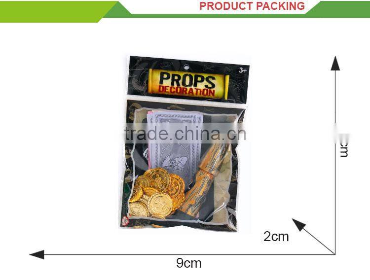 Cheap pretend play toy plastic pirate expeditions set