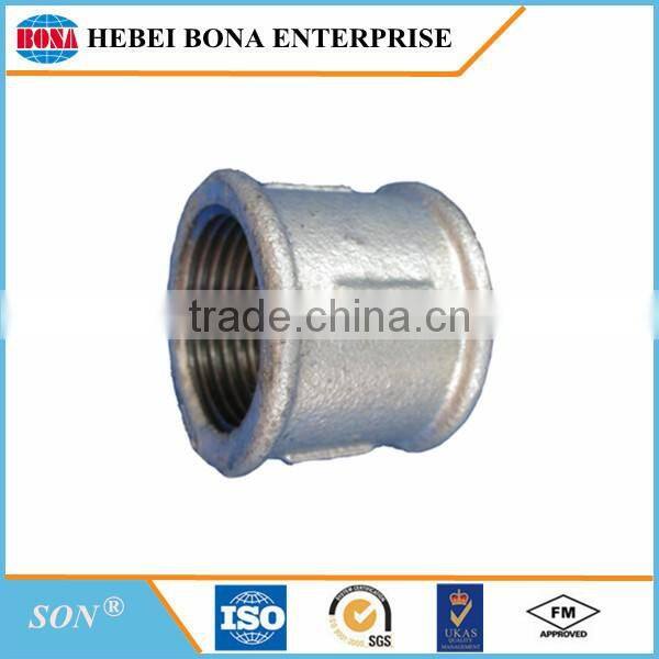 "SON" brand hot dipped galvanized BS standard malleable iron pipe fittings with low price