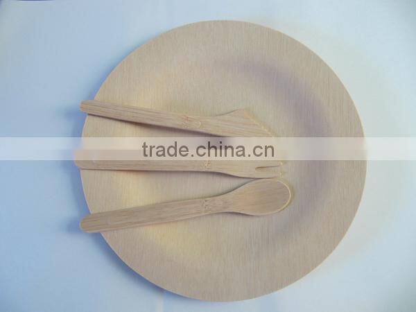 Disposable round bamboo plates wholesale