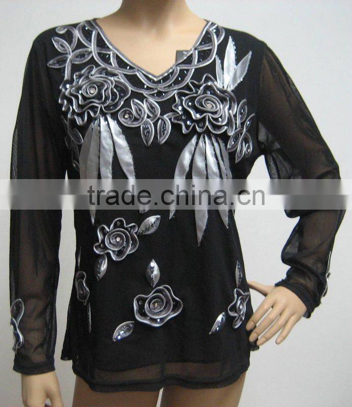 2012 NEW style with beads and embroider