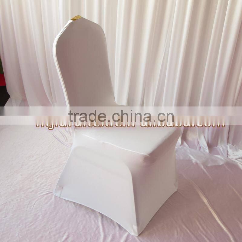 Spandex Chair Cover - Elegance Lycra Chair Cover With Metalic Pleat For Wedding Events