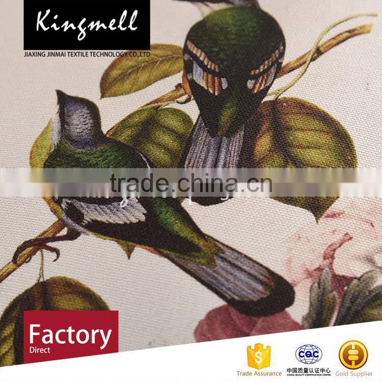 Custom magpies digital printed linen throw pillow cover