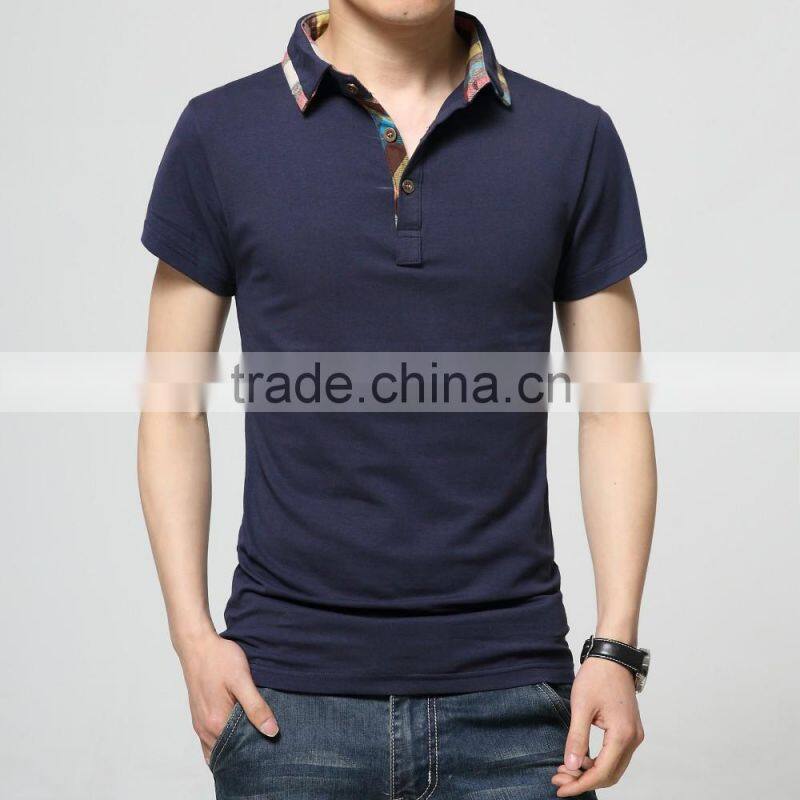 Wholesale High Quality 100% Cotton Plain Sport Polo Shirt for Men