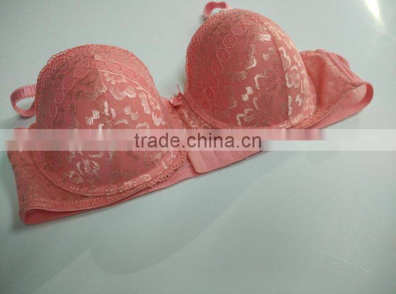 Cute pink girls bra