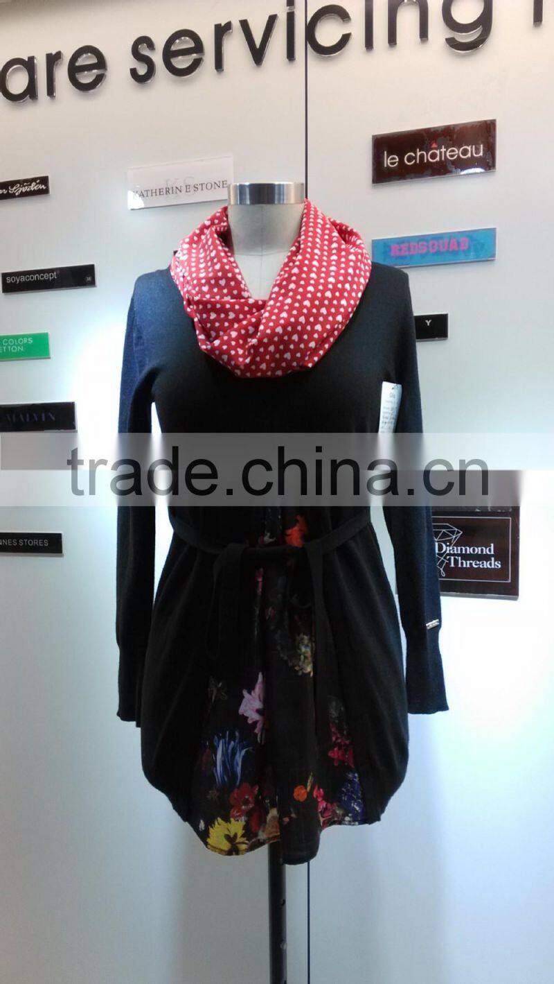 2014 fashion women sweater with collar