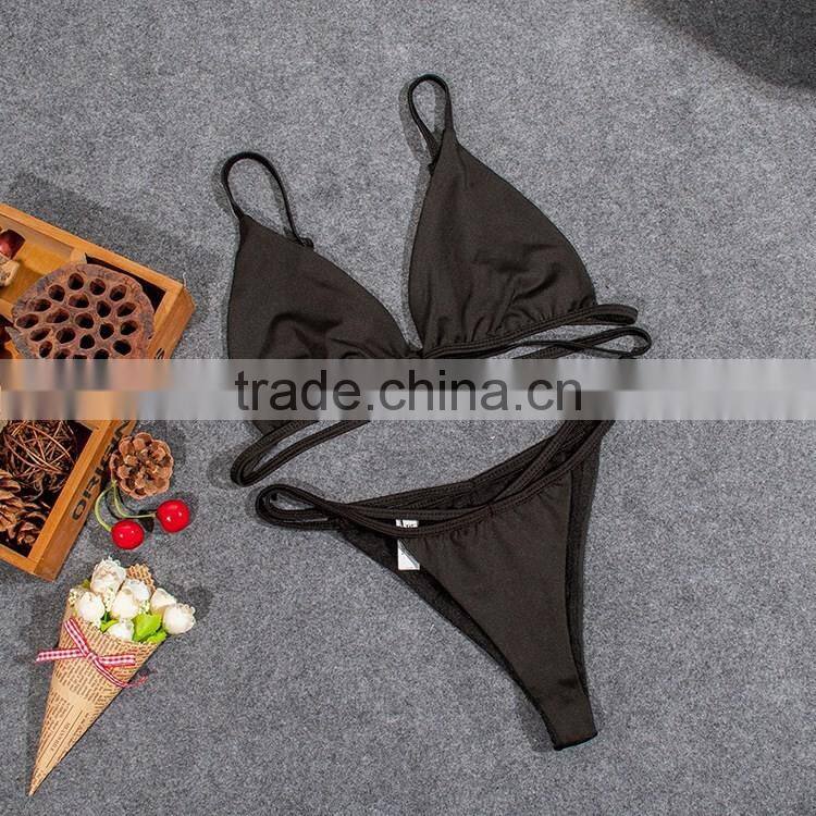 wholesale 2017 new design sexy swimwear bathing suits xxx hot sex bikini women beachwear OEM bralettes