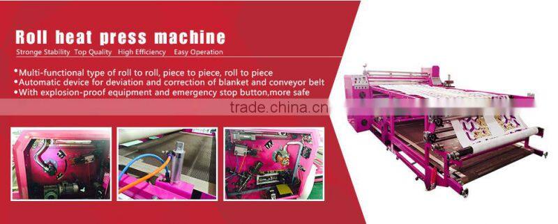 Bed sheet curtain printing roll heat press machine