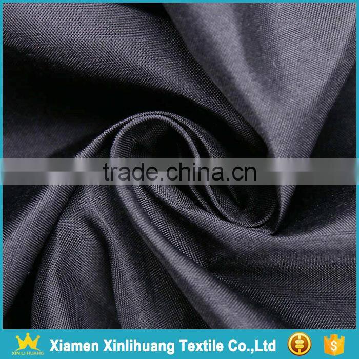 Wholesale Plain Black 50D 240T 100 Polyester Pongee Pocket Fabric
