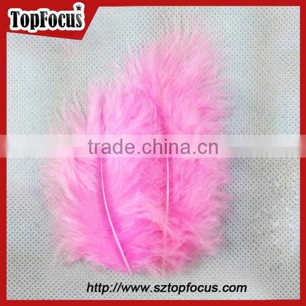 wholesale natural decorative Dyed down turkey feather for sale