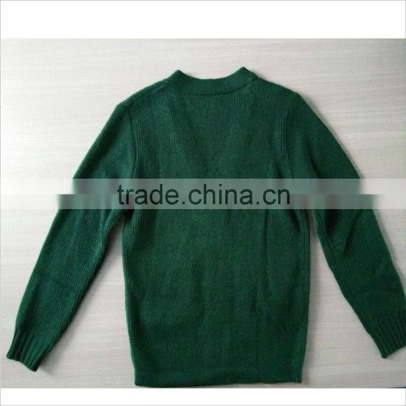 2016 fashion long sleeves v neck school uniforms cardigan sweater