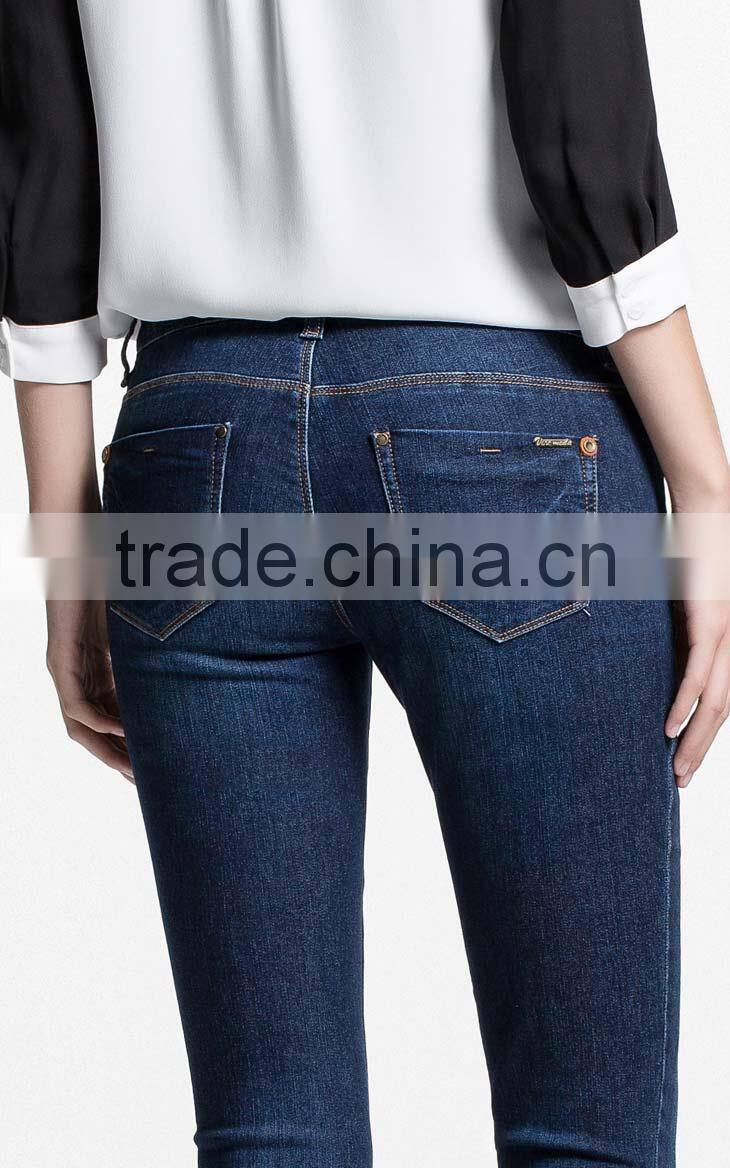 hot sell brand skinny ladies jeans wholesale price