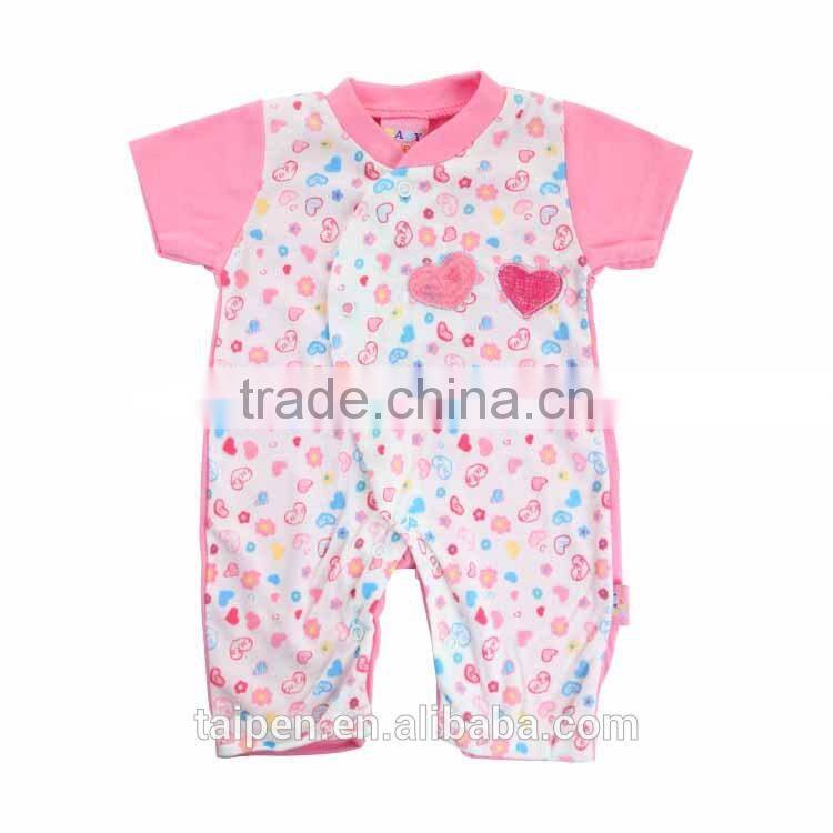 Short Sleeve Baby Bodysuit Navy Style 100% Cotton Romper For Toddler Knitted Kids Clothes Wholesale