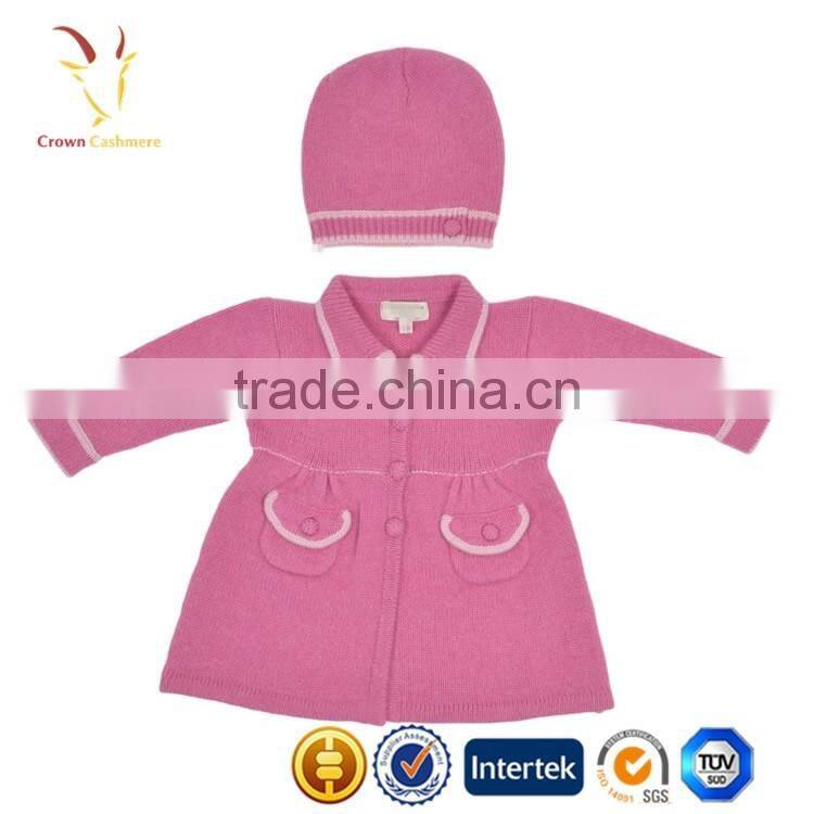 Baby Girl Cashmere Dress,Girls Cardigan Sweater