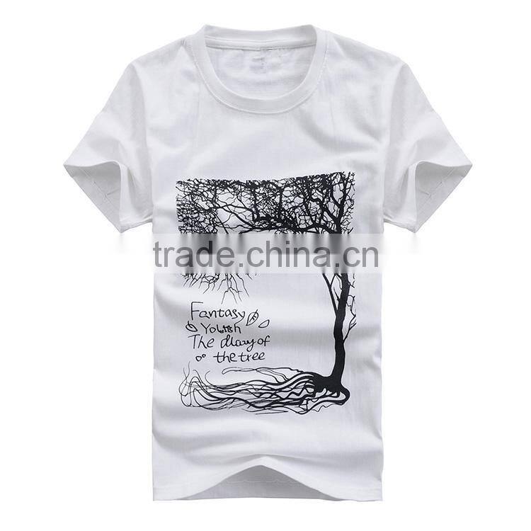 Cheap fancy design pritning t-shirt made in China