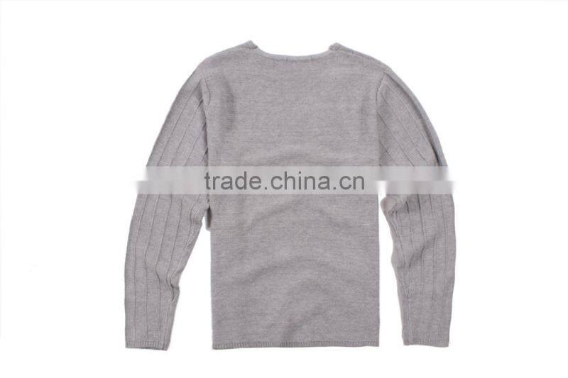 New Fashion Gray Long Sleeve Sweater