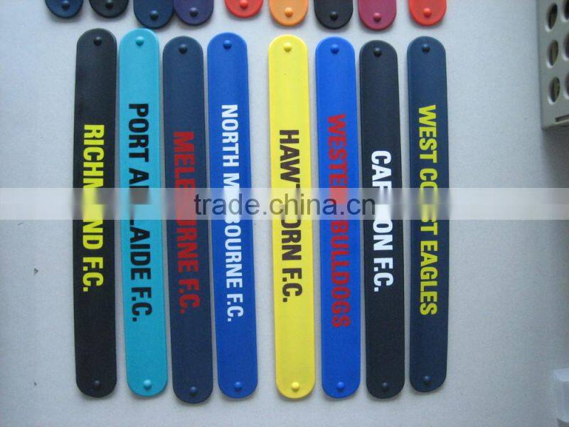 customized hot sale silicone slap wristbands