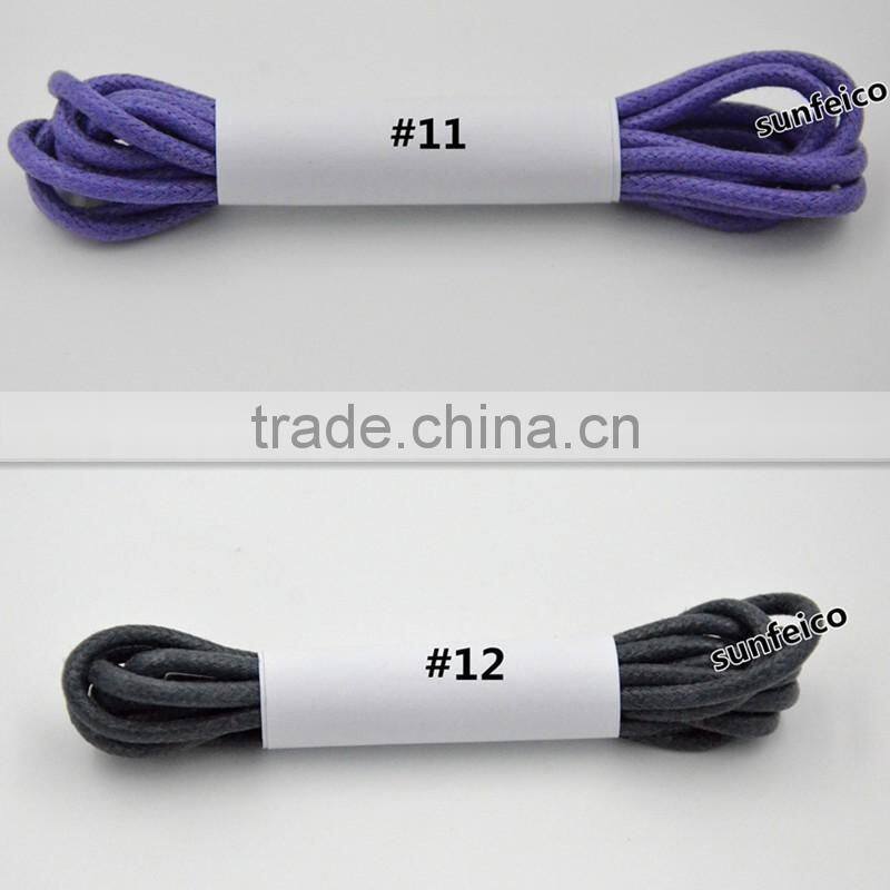 Sky Blue Custom Wax Boot Shoelaces~Waxed Shoelaces~Blue Dress Shoelaces~Cotton Round Shoelaces~Oxford Canvas Sneaker shoelaces