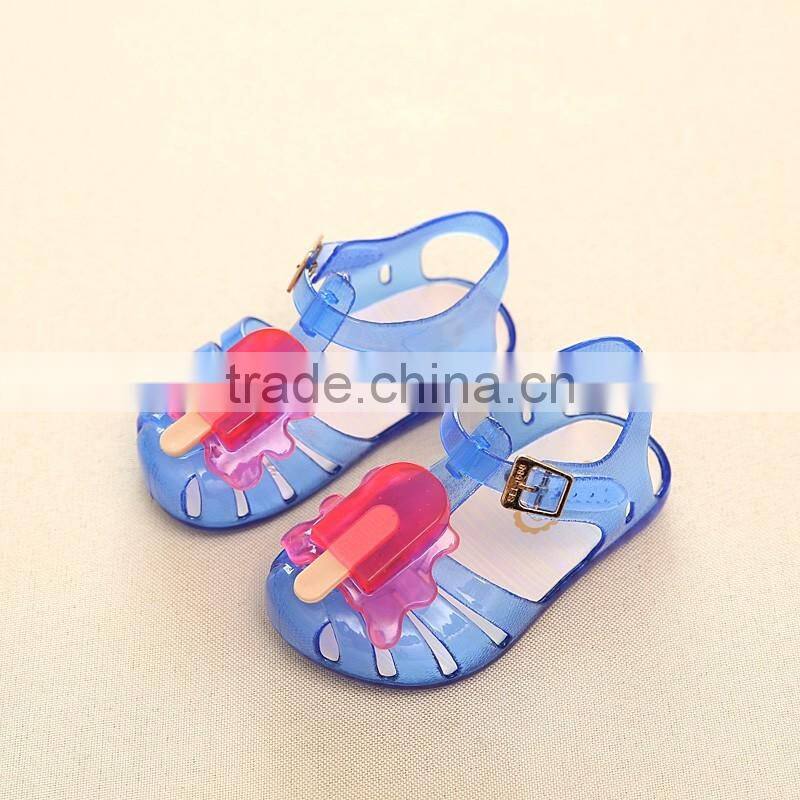 ice cream design cute girl's summer sandals