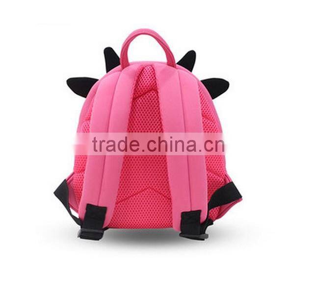 R1912H Children school bags Waterproof 3D Cow cartoon animal backpack girls kids backpacks kindergarten school bag