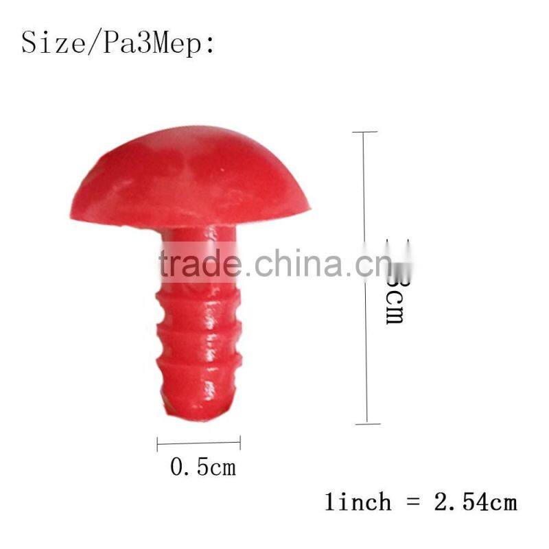 D D 10pcs Red Plastic Eyes and Noses Toy Doll DIY Accessories for Making Children Toys