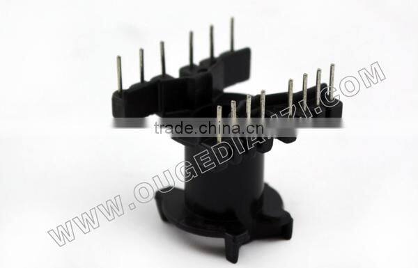 PQ2020 vertical transformer bobbin with pin6+8