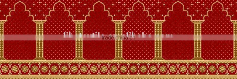 100% polypropylene top quality muslim use mosque prayer carpet