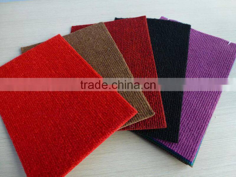 100% polyester needle punch ribbed and plain exhibition carpet