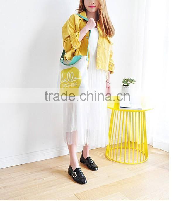 Latest fashion printed nylon tote bag wholesale waterproof nylon zipper bag